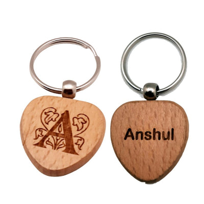 Wooden Engraved Keychain