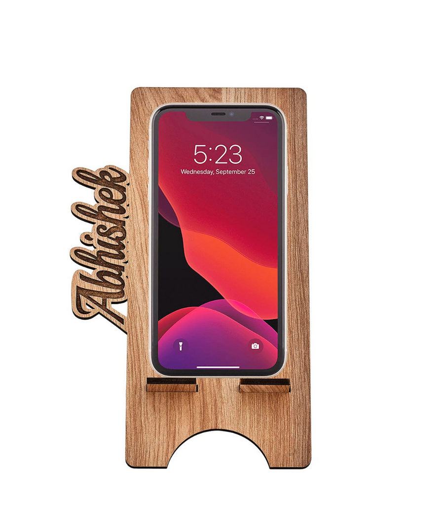 Brown Mobile Stand