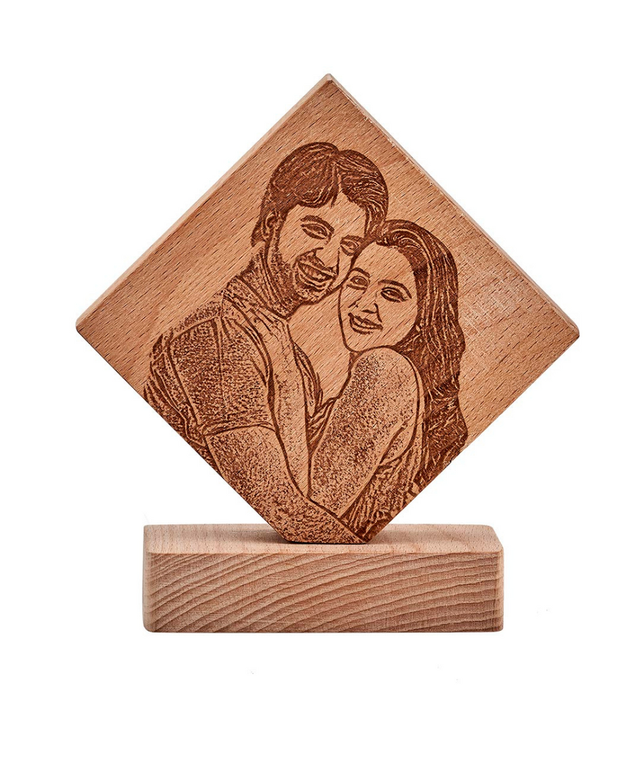 Wooden Plaque With Magnetic Stand