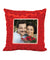 Square Red Fur Pillow