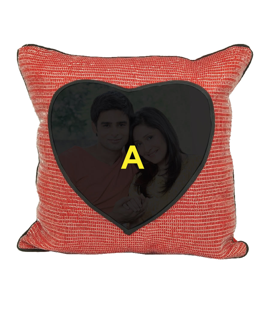 Square Pillow with Heart