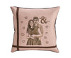 Engraved Leather Pillow
