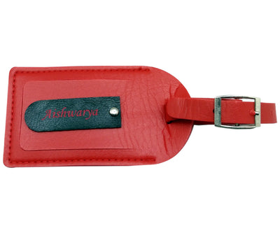 Engraved Red Bag tag